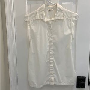 Cuffed Sleeveless Shirt
